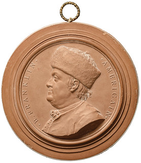 1777 Nini Franklin Terra Cotta Medallion obverse